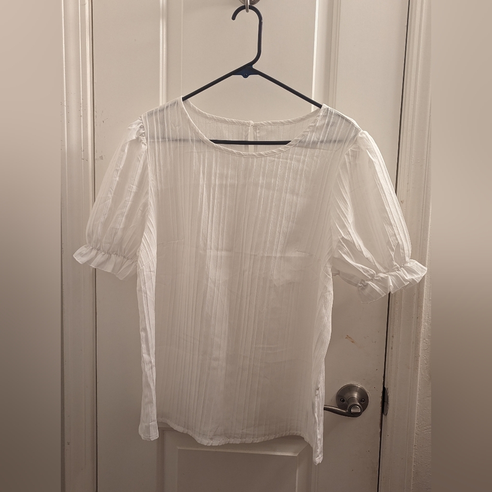 Elegant White Women's Top